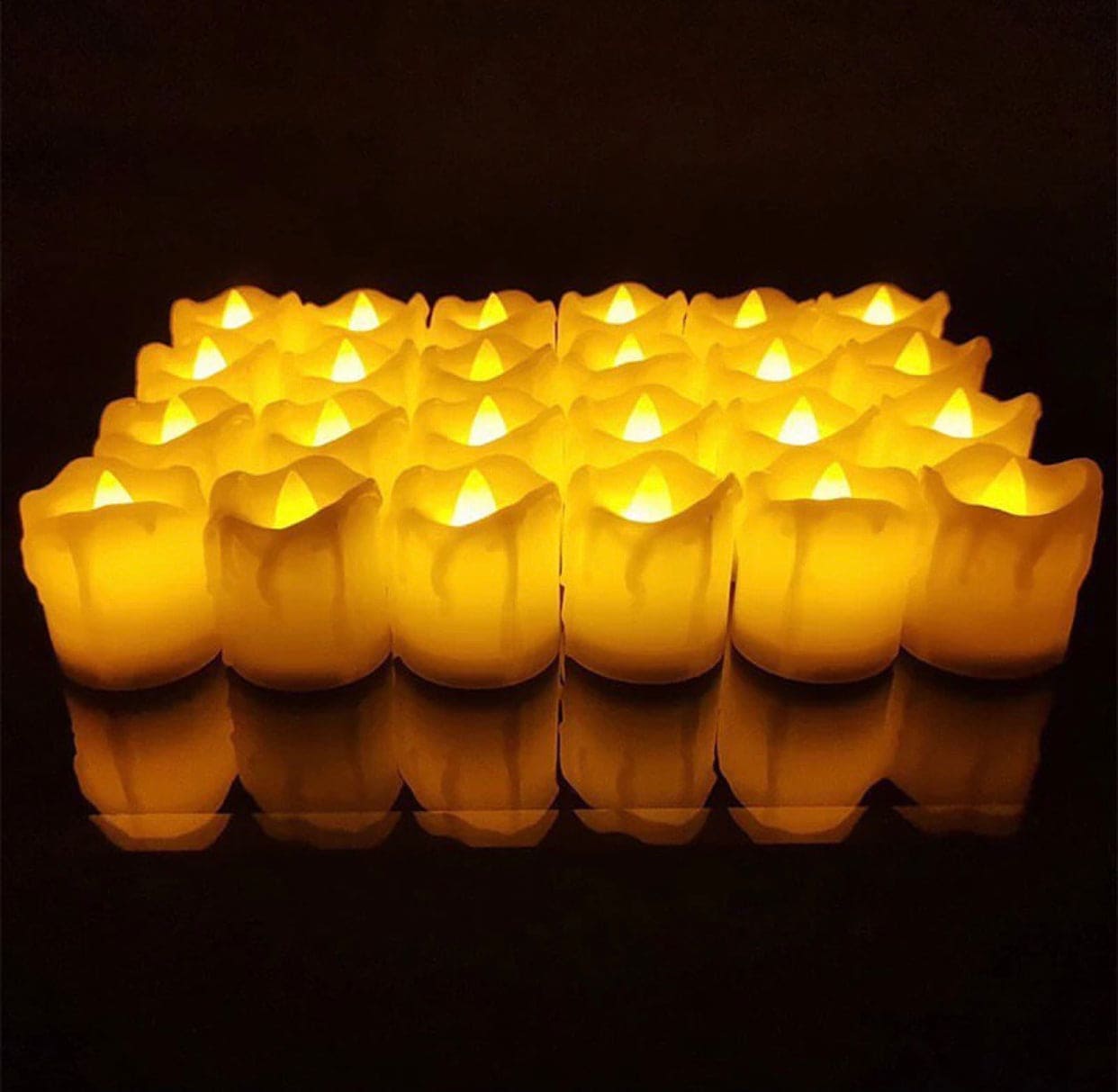 Flameless LED Tea Light Tea Candles, Flameless Flickering Candle Lamp Lights Flameless LED Tea Light Tea Candles, Flameless Flickering Candle Lamp Lights
